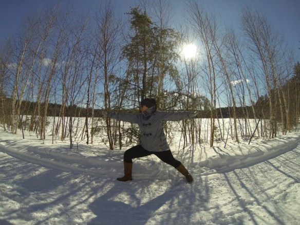 Yoga in the Snow